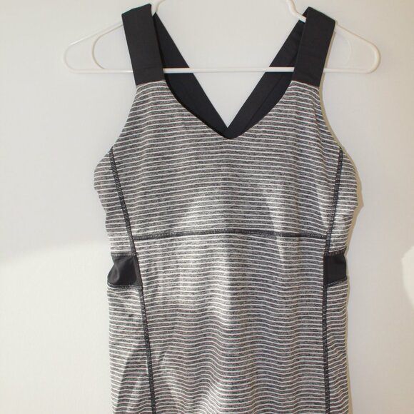 Lululemon Crossback Strap Tanktop Strips - Picture 1 of 6